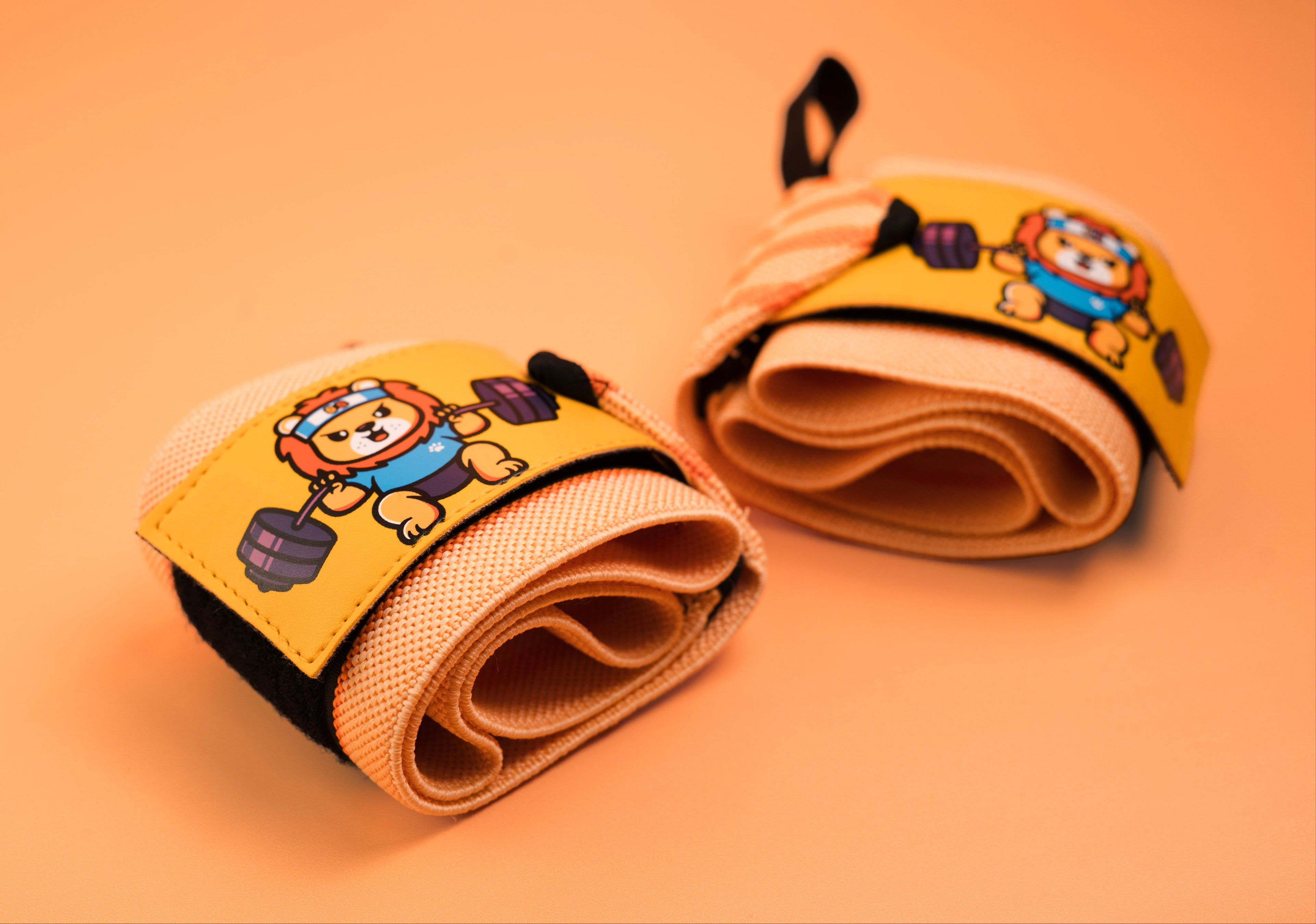 Lion Wrist Wraps - Sunny